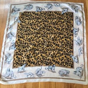 VTG Jaclyn Smith Italian Leopard Print Scarf